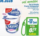 Frische Schlagsahne bei EDEKA im Datteln Prospekt für 0,72 €
