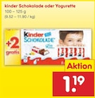 Aktuelle Süßigkeiten Angebote bei Netto Marken-Discount in Bergisch Gladbach Aktuelles kinder Schokolade oder Yogurette Angebot bei Netto Marken-Discount in Bergisch Gladbach ab 1,19 €