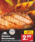 Schweine-Minutensteaks von Gut Ponholz für 2,99 € bei Netto Marken-Discount im Angebot Schweine-Minutensteaks von Gut Ponholz im aktuellen Netto Marken-Discount Prospekt