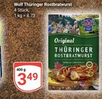 Aktuelles Thüringer Rostbratwurst Angebot bei GLOBUS in Leipzig ab 3,49 €