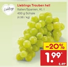 Trauben hell im Angebot bei Netto Marken-Discount in Paderborn Trauben hell Angebote von Lieblings bei Netto Marken-Discount Paderborn für 1,99 €