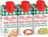 Crème semi-épaisse entière - ELLE & VIRE à 1,59 € dans le catalogue Intermarché Express