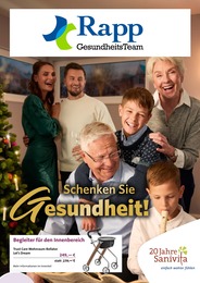 Rapp Gesundheitsteam GmbH Prospekt für Bad Krozingen mit 6 Seiten Rapp Gesundheitsteam GmbH Prospekt für Bad Krozingen: "Schenken Sie Gesundheit!", 6 Seiten, 12.11.2025 - 31.01.2026