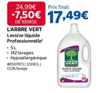 Lessive liquide professionnelle - L'ARBRE VERT à 17,49 € dans le catalogue Costco