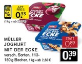 Joghurt mit der Ecke im Angebot bei EDEKA in Bottrop Joghurt mit der Ecke Angebote von Müller bei EDEKA Bottrop für 0,33 €