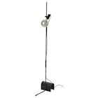 Standleuchte + Lampe schwarz/rund Klarglas grau von HÅRSLINGA / MOLNART im aktuellen IKEA Prospekt
