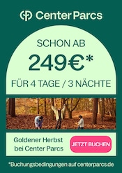 Wasser Angebote im Prospekt "Goldener Herbst bei Center Parcs" von Center Parcs auf Seite 1
