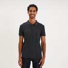 Polo slim manches courtes stretch noir homme dans le catalogue La Halle