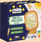 Biscottes sans sel, sans sucres ajoutés - PASQUIER en promo chez Intermarché Super Biscottes sans sel, sans sucres ajoutés - PASQUIER dans le catalogue Intermarché Super