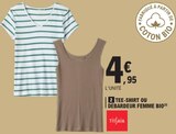 Tee-shirt ou débardeur femme bio - Tissaia dans le catalogue E.Leclerc