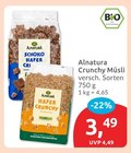 Schoko Hafer Crunchy von Alnatura im aktuellen budni Prospekt
