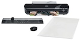 Kit INSPIRE+ Plastifieuse A4 - jusqu'à 125 microns + outil de coupe + 5 pochettes A4 incluses - noir - GBC - Bureau Vallée à Corbeil-Essonnes Kit INSPIRE+ Plastifieuse A4 - jusqu'à 125 microns + outil de coupe + 5 pochettes A4 incluses - noir - GBC en promo chez Bureau Vallée Corbeil-Essonnes à 39,99 €