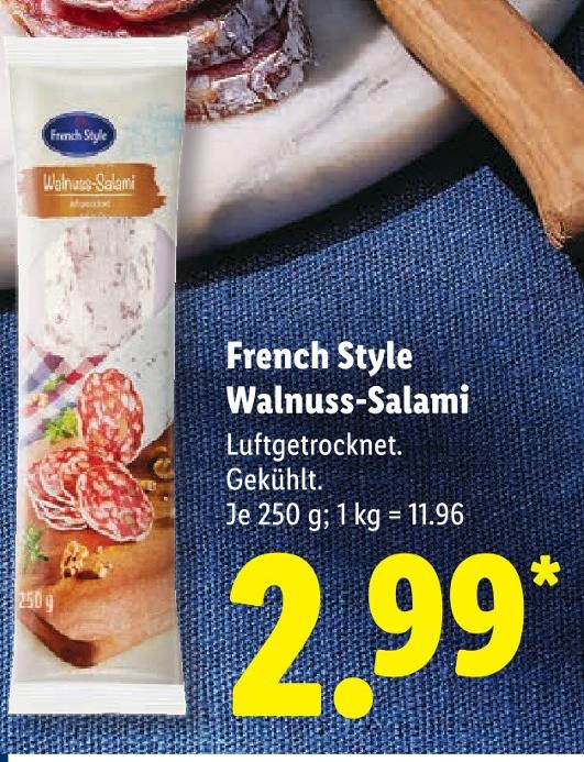 Walnuss-Salami