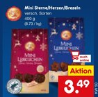 Mini Sterne/Herzen/Brezeln im Netto Marken-Discount Prospekt Mini Sterne/Herzen/Brezeln von im aktuellen Netto Marken-Discount Prospekt für 3,49 €
