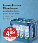 Mineralwasser von Franken Brunnen im aktuellen V-Markt Prospekt für 4,99 €