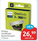 OneBlade Rasierklingen von Philips für 26,99 € bei budni im Angebot OneBlade Rasierklingen von Philips im aktuellen budni Prospekt