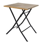 Table pliante tresse noir et nat en promo chez B&M Rueil-Malmaison à 39,99 €