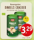 Dinkels Cracker - Parmesan von Rosengarten im aktuellen Erdkorn Biomarkt Prospekt