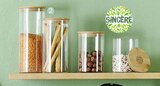 Géant Casino - Pot de cuisine en verre : offre du catalogue Promo Pot de cuisine en verre à 7,00 € dans le catalogue Géant Casino ""