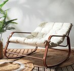 Fauteuil à bascule Miami imitation bois à 169,00 € dans le catalogue Maxi Bazar