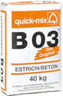 Estrichbeton 'B03' von Quick-Mix im aktuellen BAUHAUS Prospekt für 6,95 €