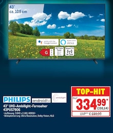 Flachbildfernseher von PHILIPS im aktuellen Metro Prospekt für 398.64€