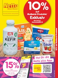 Netto Marken-Discount Prospekt "10% auf Molkerei-Produkte", 2 Seiten, 06.08.2026 - 06.08.2026 Aktueller Netto Marken-Discount Prospekt, "10% auf Molkerei-Produkte", mit Angeboten der Woche, gültig von 06.08.2026 bis 06.08.2026