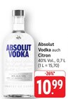 Vodka Angebote von Absolut bei E center Pirmasens für 10,99 €