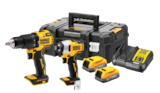 Pack perceuse + visseuse à choc sans fil DCK2062E2T-QW 18V Powerstack - DEWALT en promo chez Screwfix Tourcoing à 359,99 €