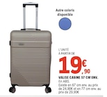 Valise cabine 57 cm env en promo chez E.Leclerc Rouen à 19,90 €