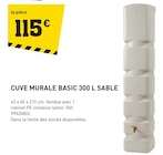 CUVE MURALE BASIC 300 L SABLE à Tout Faire dans Cordes-sur-Ciel CUVE MURALE BASIC 300 L SABLE à Tout Faire dans Cordes-sur-Ciel