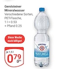 Mineralwasser Angebote von Gerolsteiner bei GLOBUS Gotha für 0,79 €