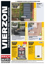 Prospectus Brico Dépôt à Vierzon, "VIERZON", 4 pages, 12/04/2024 - 25/04/2024