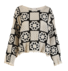 Le pull en crochet en promo chez Stokomani Le pull en crochet dans le catalogue Stokomani