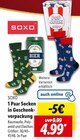 1 Paar Socken in Geschenkverpackung von SOXO im aktuellen Lidl Prospekt für 4,99 €