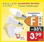 Leuchtmittel im Angebot bei Netto Marken-Discount in Goslar Leuchtmittel Angebote von Müller Licht bei Netto Marken-Discount Goslar für 3,99 €