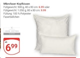 Mikrofaser-Kopfkissen im Angebot bei GLOBUS in Kaarst Mikrofaser-Kopfkissen Angebote von JOHN COTTON EUROPE bei GLOBUS Kaarst für 6,99 €