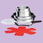 Batterie de cuisson 10 pièces Cook and Eat - TEFAL en promo chez Netto Boulogne-Billancourt à 44,99 €