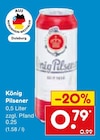 Pilsener im Angebot bei Netto Marken-Discount in Willich Pilsener Angebote von König bei Netto Marken-Discount Willich für 0,79 €