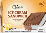 Glace vanille chocolat entre 2 biscuits - Gelatell - Lidl à Clermont-Ferrand Glace vanille chocolat entre 2 biscuits - Gelatell en promo chez Lidl Clermont-Ferrand à 2,49 €