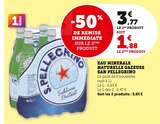 Eau Minérale Naturelle Gazeuse - San Pellegrino en promo chez Super U Saint-Nazaire à 5,65 €