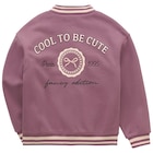 Mädchen Collegejacke mit Rücken-Print für 29,99 € bei Ernstings family im Angebot Mädchen Collegejacke mit Rücken-Print im aktuellen Ernstings family Prospekt