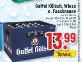 Kölsch, Wiess o. Fassbrause bei Trinkgut im Schleiden Prospekt für 13,99 €