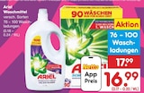 Waschmittel im Angebot bei Netto Marken-Discount in Albstadt Waschmittel Angebote von Ariel bei Netto Marken-Discount Albstadt für 16,99 €