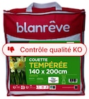 COUETTE TEMPÉRÉE BLANRÊVE - BLANREVE - Auchan Hypermarché à Paris COUETTE TEMPÉRÉE BLANRÊVE - BLANREVE en promo chez Auchan Hypermarché Paris à 16,00 €
