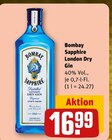 Sapphire London Dry Gin im Angebot bei REWE in Schwerin Sapphire London Dry Gin Angebote bei REWE Schwerin für 16,99 €
