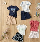 Lot de 2 tee shirt manches courtes fille ou garcon - GEMO à 7,99 € dans le catalogue Intermarché Hyper