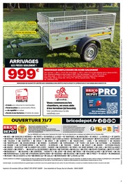 Remorque Angebote im Prospekt "PRIX DÉPÔT" von Brico Dépôt auf Seite 20