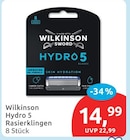 Hydro 5 Rasierklingen von Wilkinson im aktuellen budni Prospekt