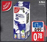 H-Vollmilch bei EDEKA im Prospekt "" für 0,78 €